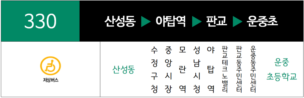 330번 노선