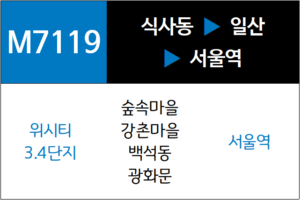 M7119번 광역버스 노선