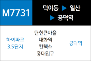 M7731번 광역버스 노선