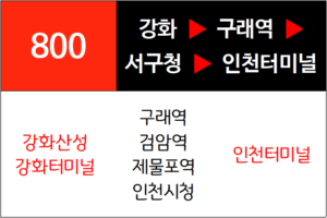 800번 좌석버스 노선