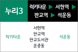 누리3번 일반시내버스 노선