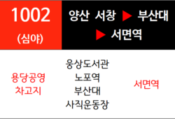 1002번 심야급행버스 노선