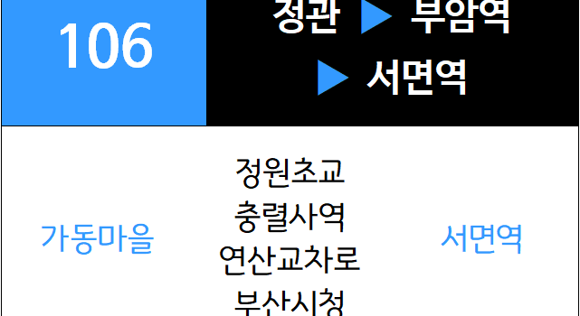 106번 일반시내버스 노선