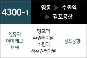 A4300-1번 공항버스 노선