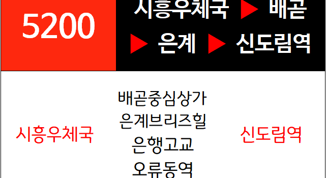 5200번 광역버스 노선