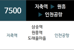 7500번 공항버스 노선