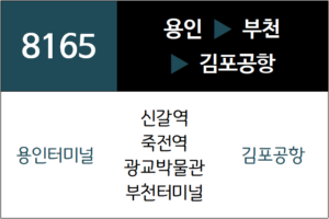 공항버스 8165번 노선