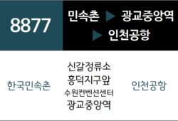 공항버스 8877번 노선