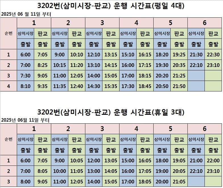 3202번 시간표